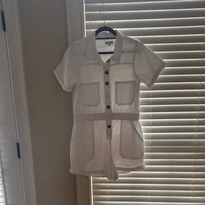 Gianni Bini Ivory Collared Romper